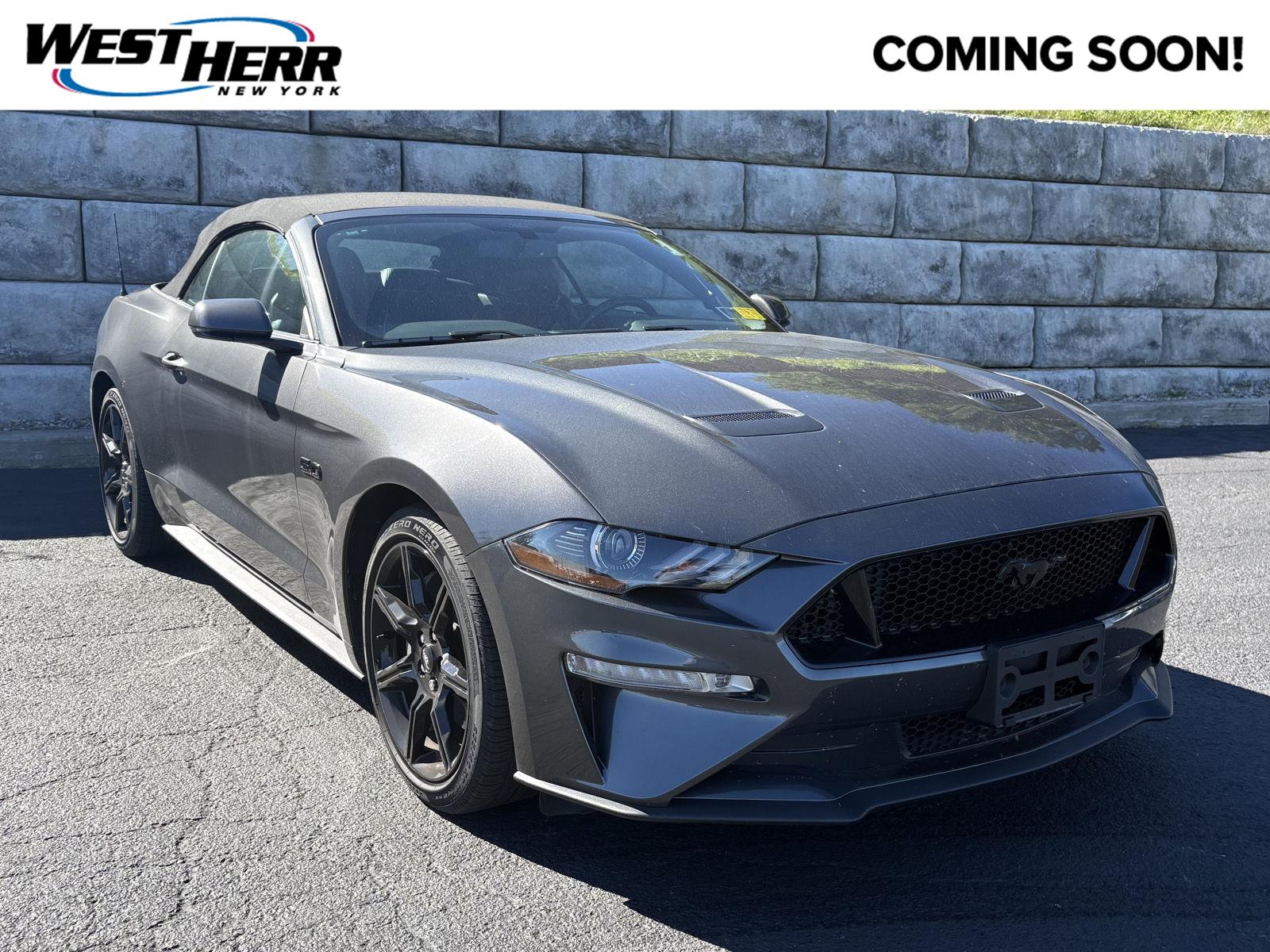 Gray (Magnetic) 2020 Ford Mustang Convertible Rear-Wheel Drive Automatic