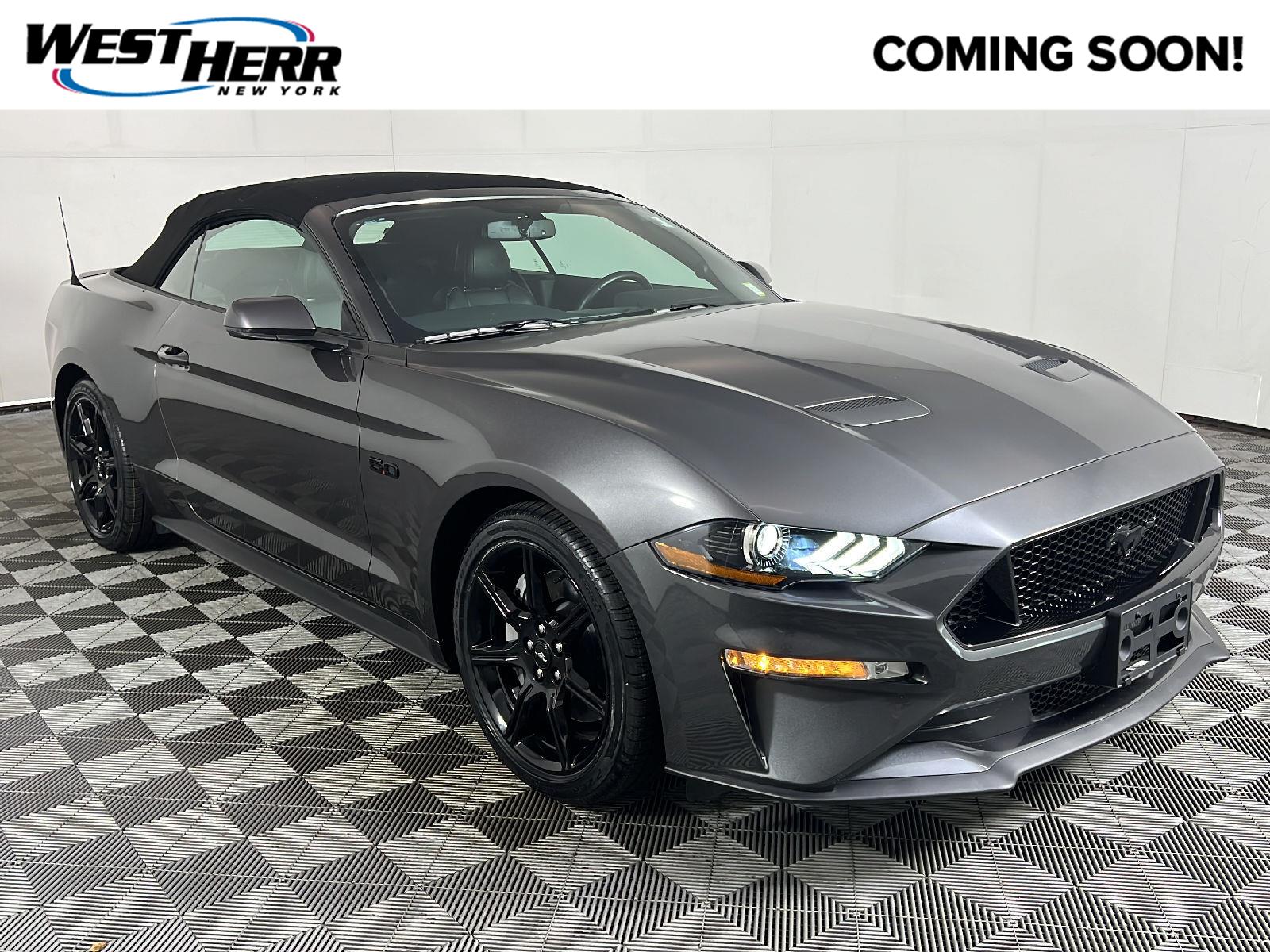 Gray (Magnetic) 2020 Ford Mustang Convertible Rear-Wheel Drive Automatic