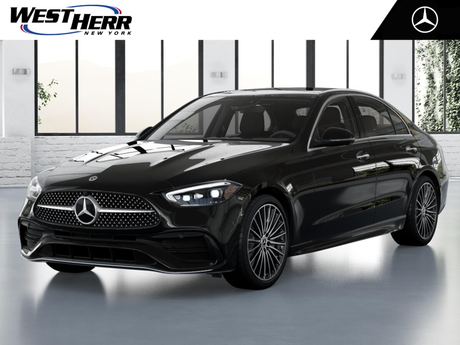 Black 2026 Mercedes-Benz C-Class C 300 4MATIC Sedan All-Wheel Drive 9-Speed Automatic