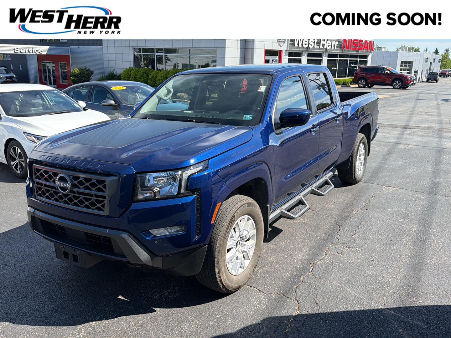 Deep Blue Pearl 2023 Nissan Frontier Pickup Truck Four-Wheel Drive Automatic