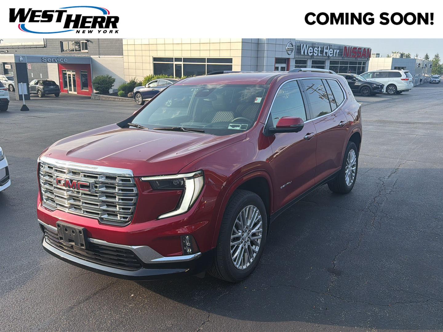 Volcanic Red Tintcoat 2024 GMC Acadia SUV / Crossover Four-Wheel Drive 8-Speed Automatic