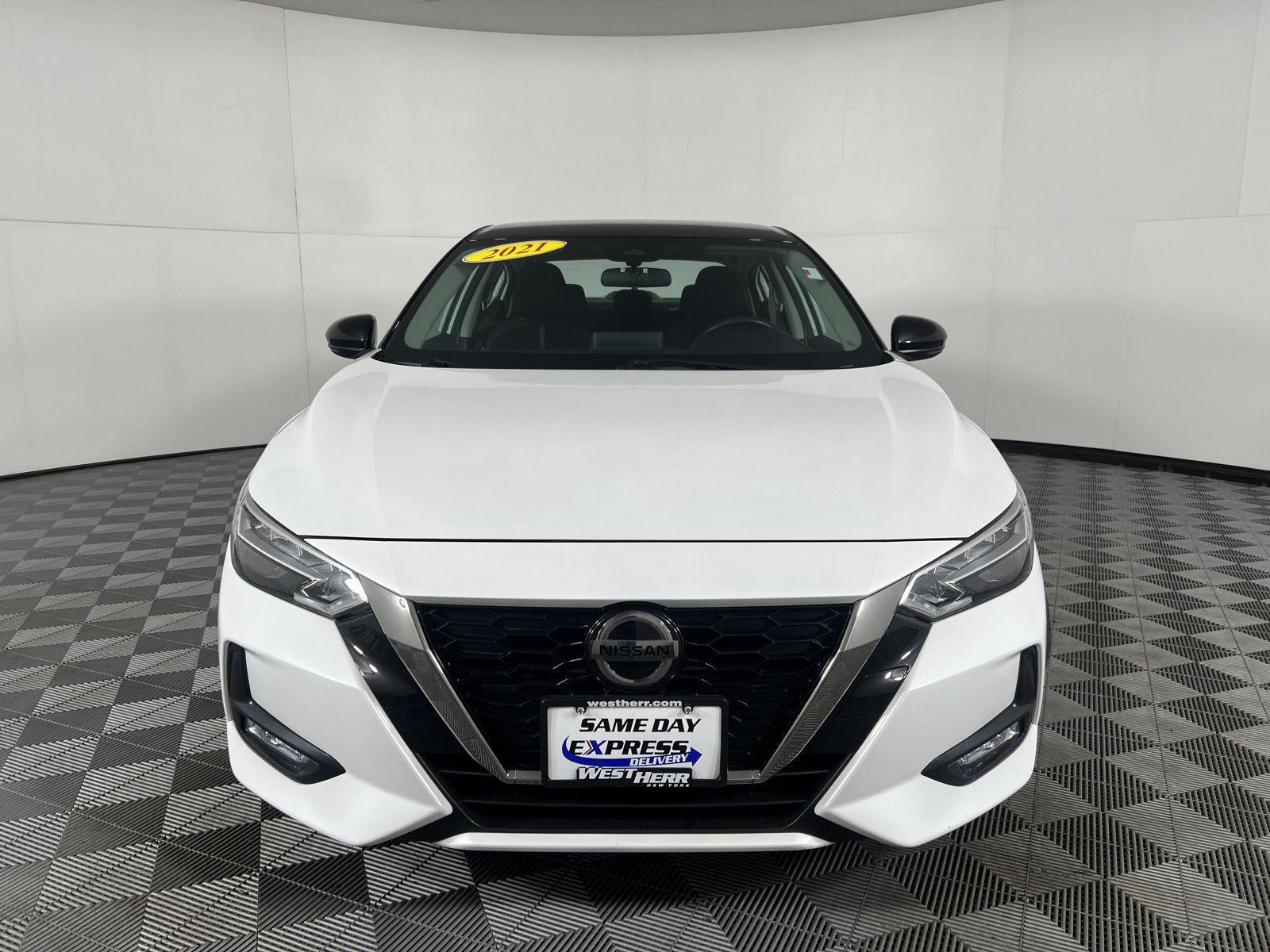Used 2021 Aspen White/Super Black Nissan SR image 2