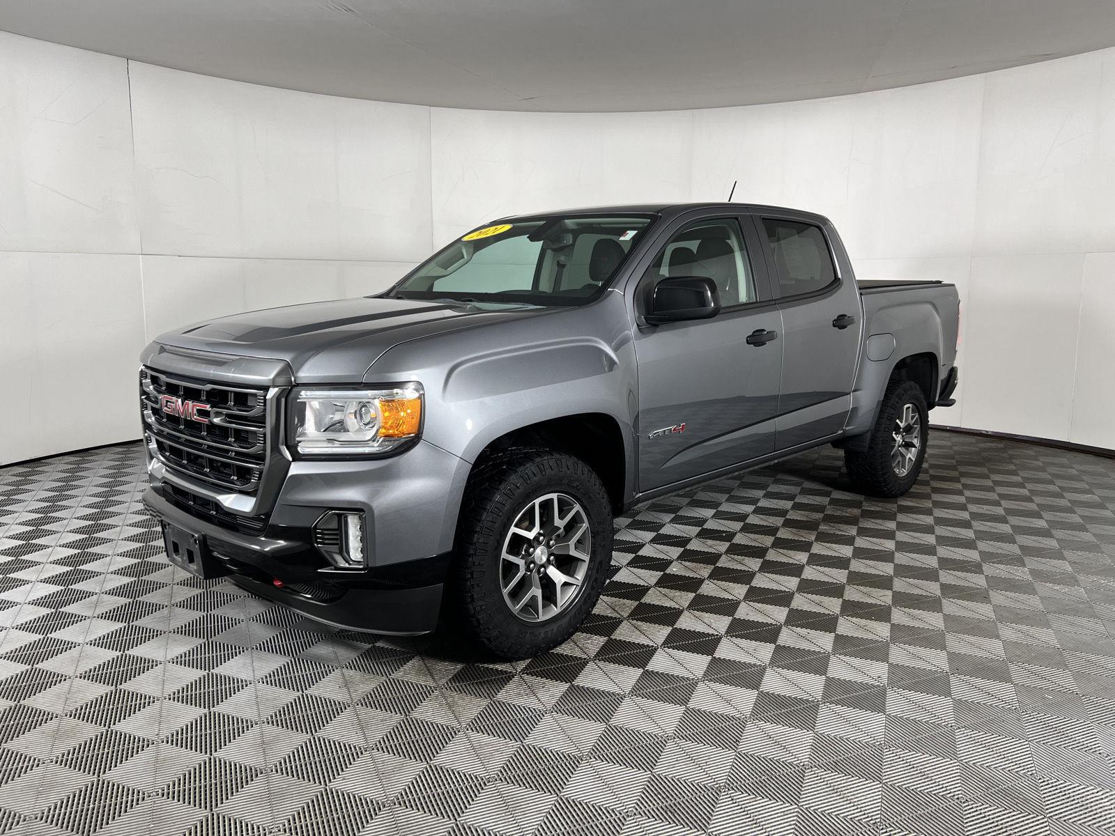 Used 2021 Satin Steel Metallic GMC 4WD AT4 w/Cloth image 4