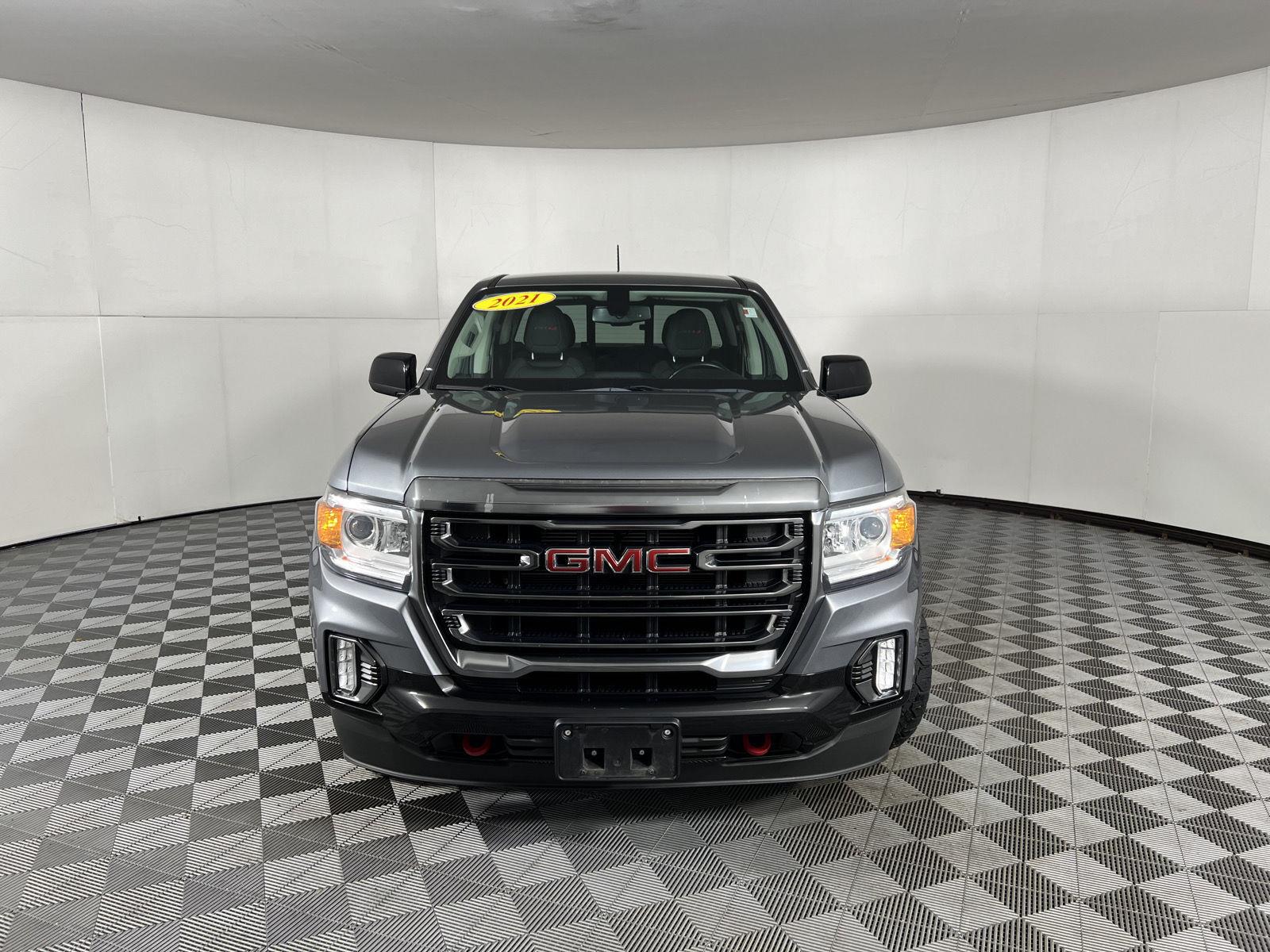 Used 2021 Satin Steel Metallic GMC 4WD AT4 w/Cloth image 2