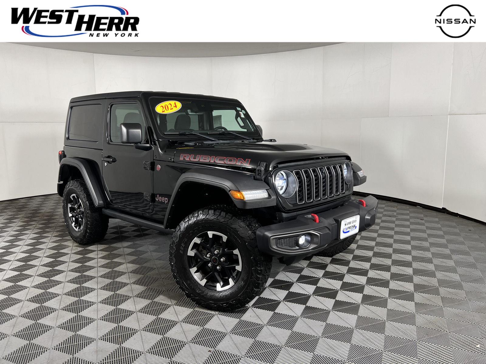 Black Clearcoat 2024 Jeep Wrangler SUV / Crossover Four-Wheel Drive 6-Speed Manual
