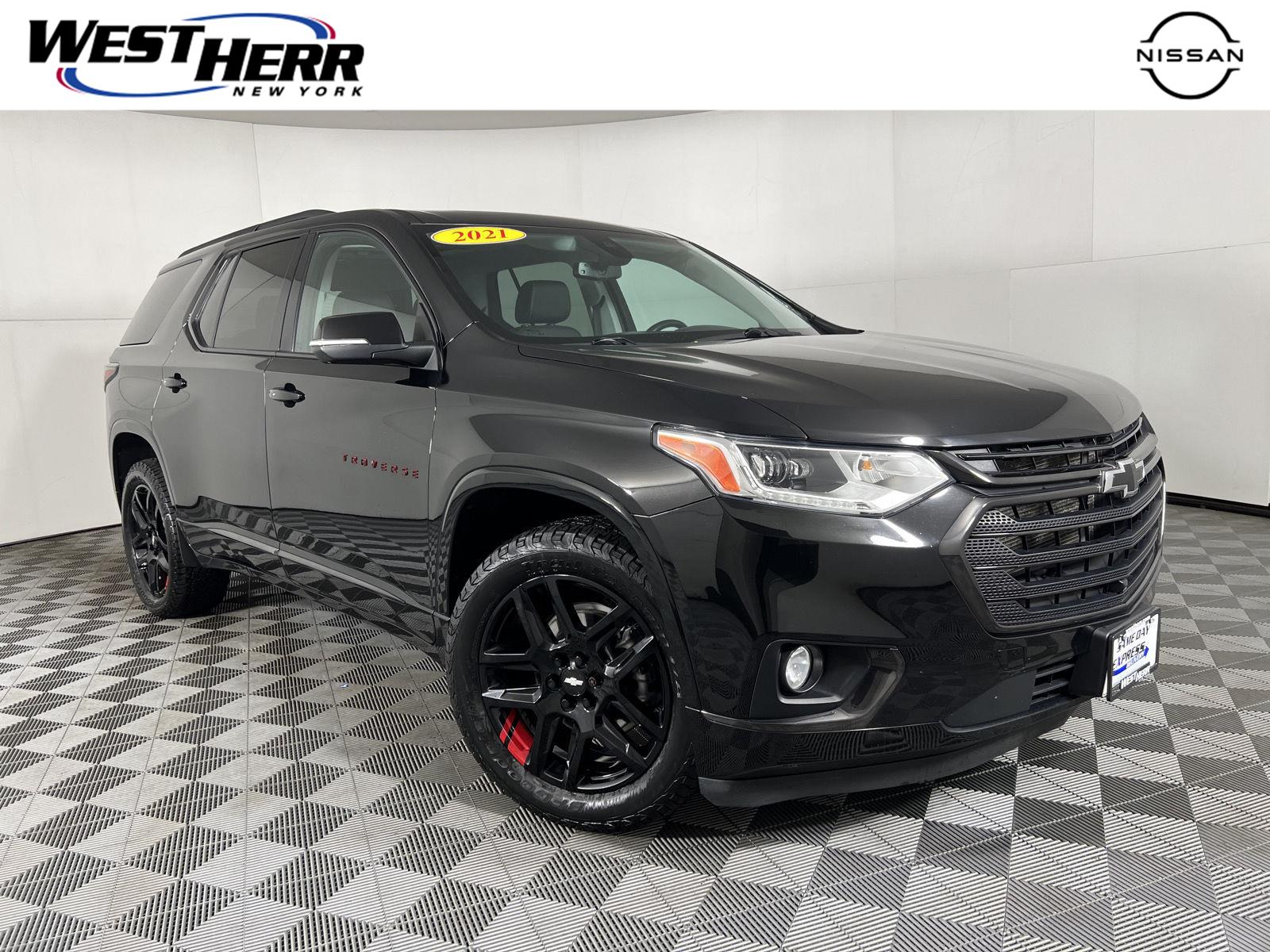Mosaic Black Metallic 2021 Chevrolet Traverse SUV / Crossover Four-Wheel Drive 9-Speed Automatic