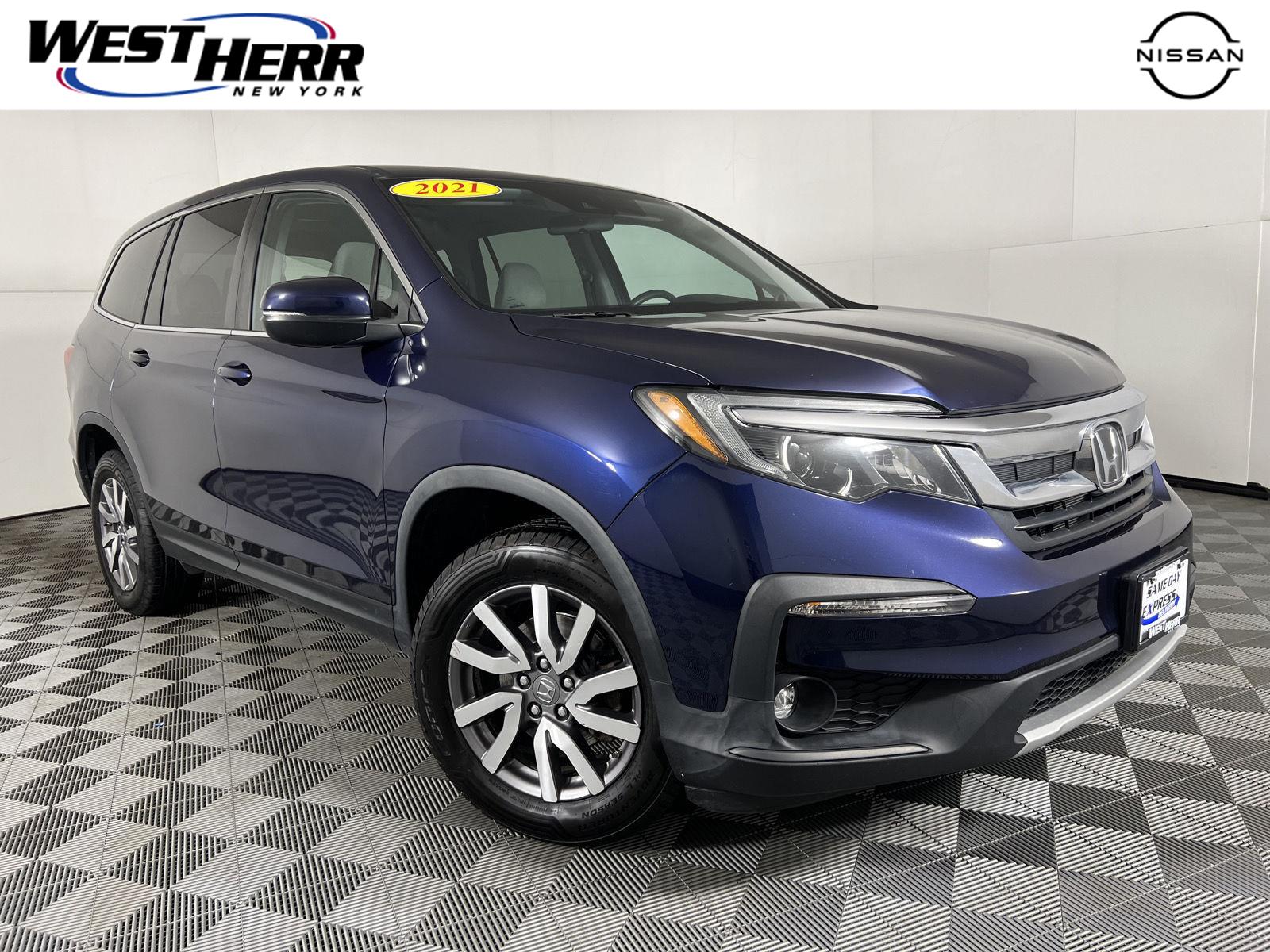 Black (Obsidian Blue Pearl) 2021 Honda Pilot SUV / Crossover All-Wheel Drive Automatic