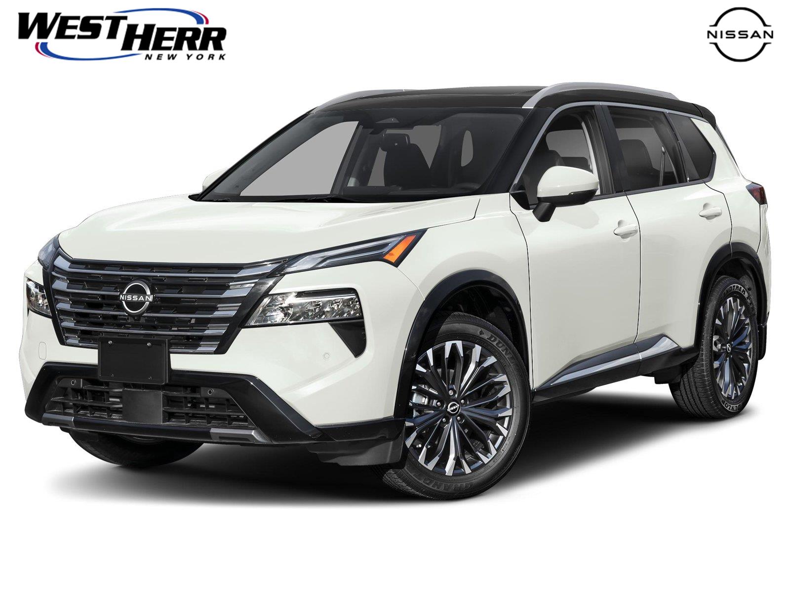 Everest White Pearl/Super Black 2026 Nissan Rogue SUV / Crossover All-Wheel Drive Continuously Variable Transmission