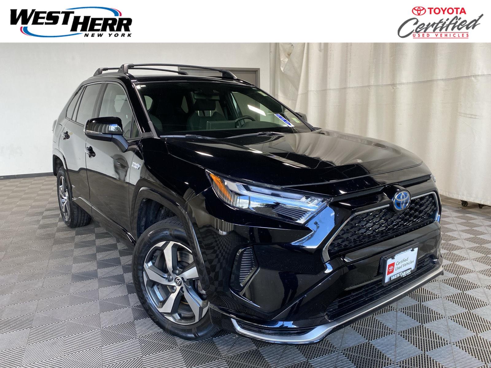 Midnight Black Metallic 2023 Toyota RAV4 Prime SUV / Crossover All-Wheel Drive Continuously Variable Transmission