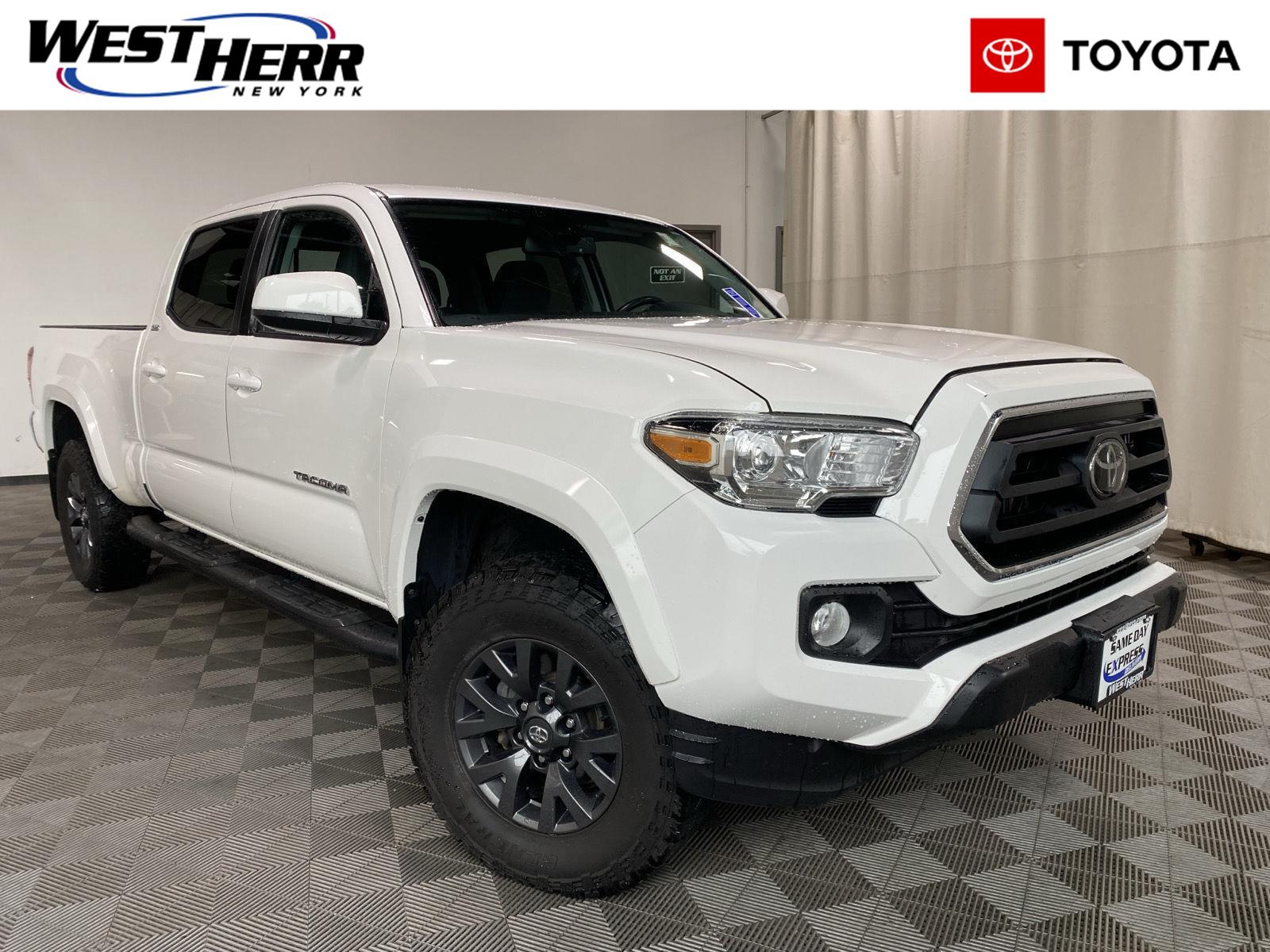 Super White 2021 Toyota Tacoma Pickup Truck Four-Wheel Drive 6-Speed Automatic