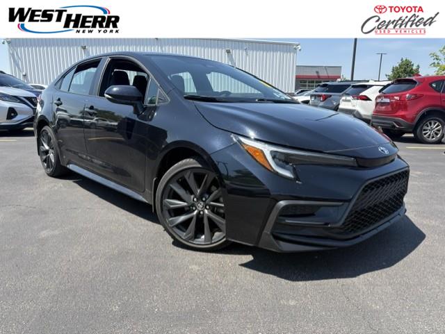 Midnight Black Metallic 2023 Toyota Corolla Sedan Front-Wheel Drive Continuously Variable Transmission