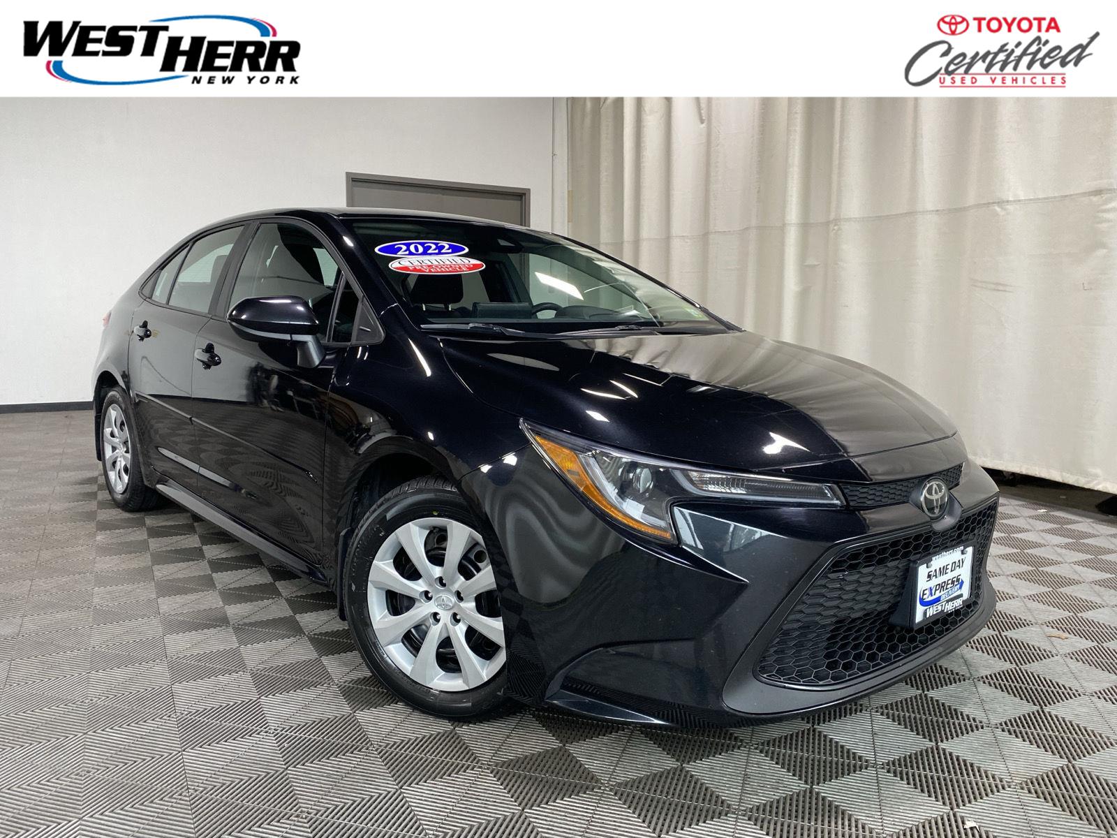 Black Sand Pearl 2022 Toyota Corolla Sedan Front-Wheel Drive Continuously Variable Transmission