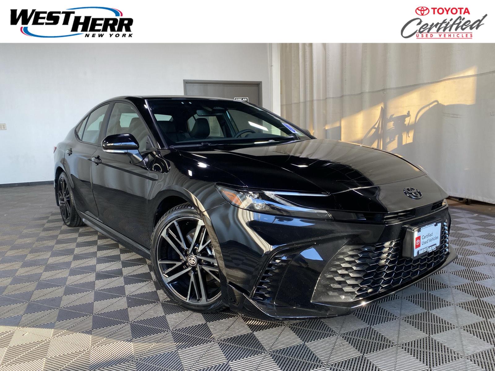 Midnight Black Metallic 2025 Toyota Camry Sedan Front-Wheel Drive Continuously Variable Transmission