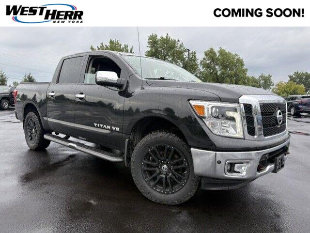 Gray (Magnetic Black) 2018 Nissan Titan Pickup Truck Four-Wheel Drive Automatic