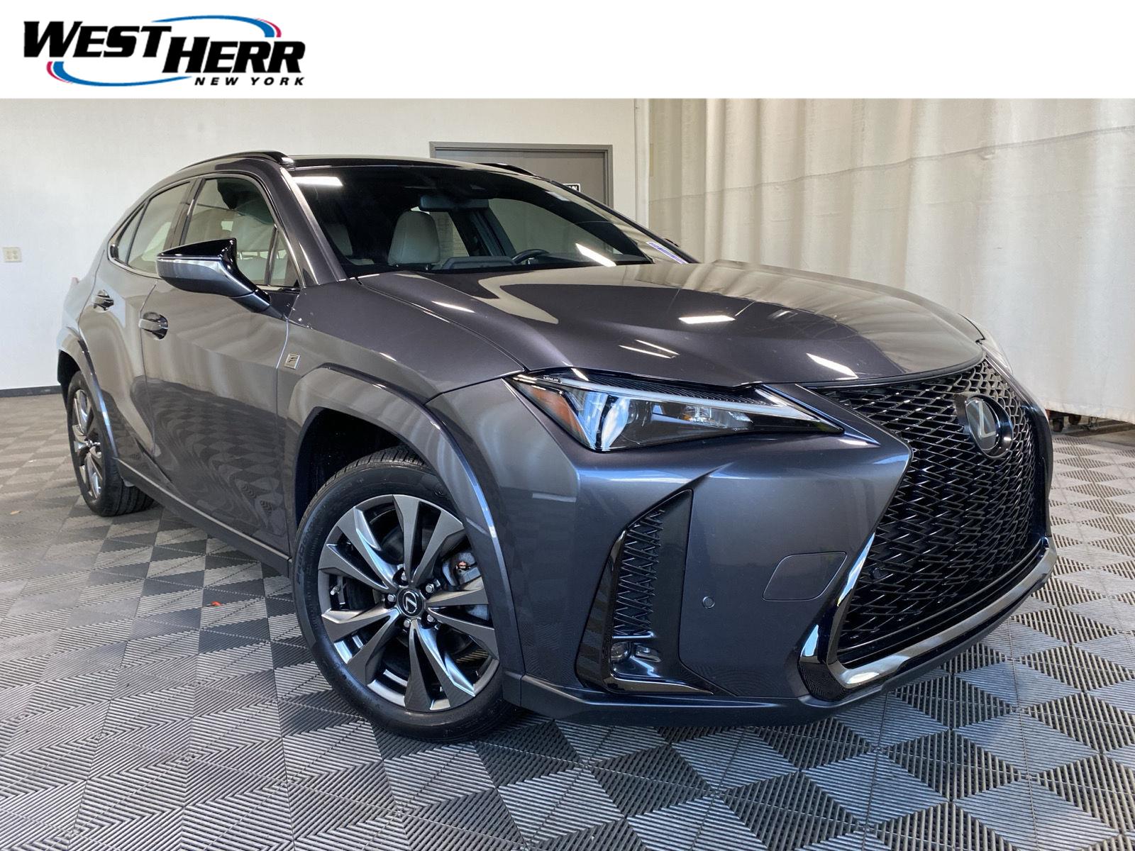 Cloudburst Gray with Obsidian Roof 2024 Lexus UX Hybrid SUV / Crossover All-Wheel Drive Continuously Variable Transmission
