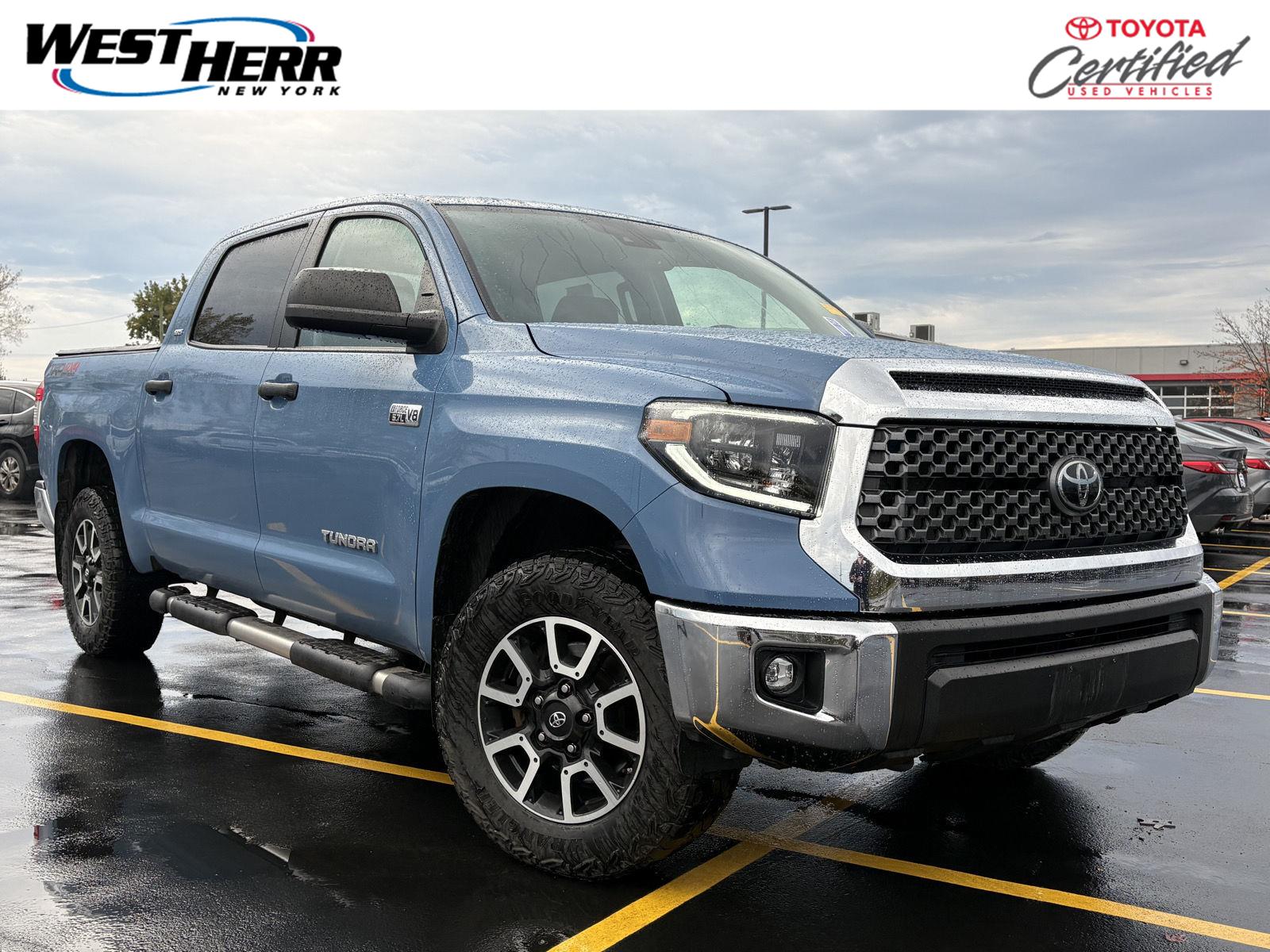 Cavalry Blue 2021 Toyota Tundra Pickup Truck Four-Wheel Drive Automatic