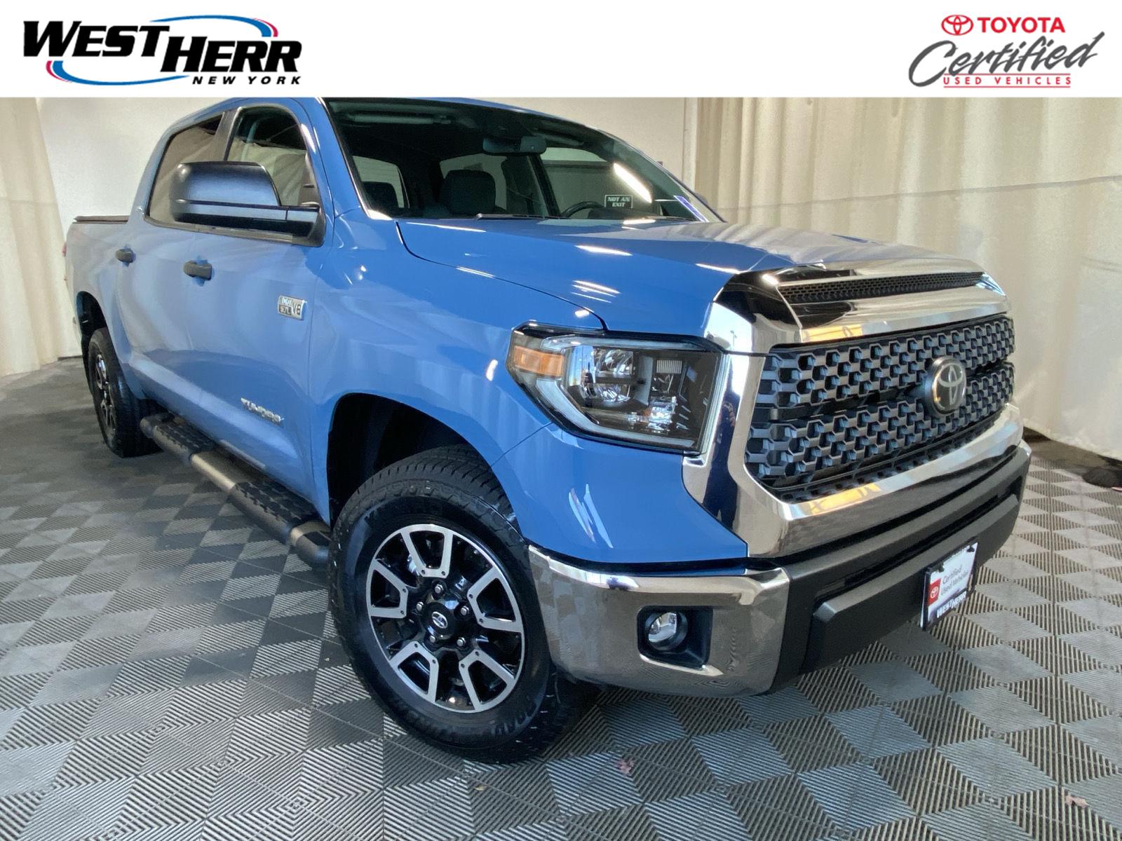 Cavalry Blue 2021 Toyota Tundra Pickup Truck Four-Wheel Drive Automatic
