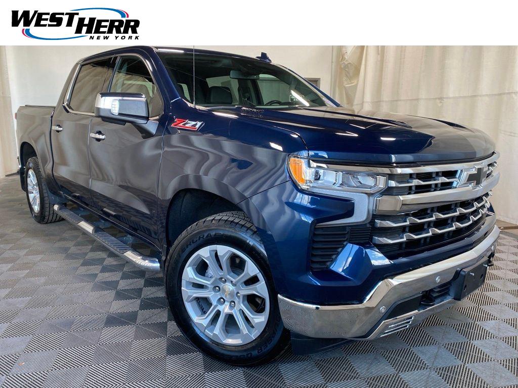 Blue Metallic 2022 Chevrolet Silverado 1500 Pickup Truck Four-Wheel Drive Automatic