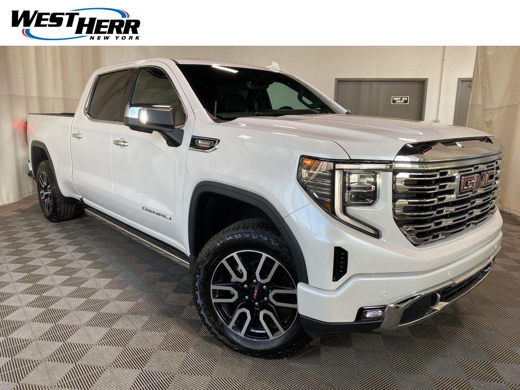 White Frost 2022 GMC Sierra 1500 Denali Crew Cab 4WD Pickup Truck Four-Wheel Drive Automatic