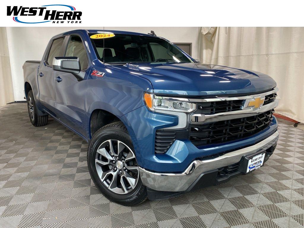 Lakeshore Blue 2024 Chevrolet Silverado 1500 Pickup Truck Four-Wheel Drive Automatic