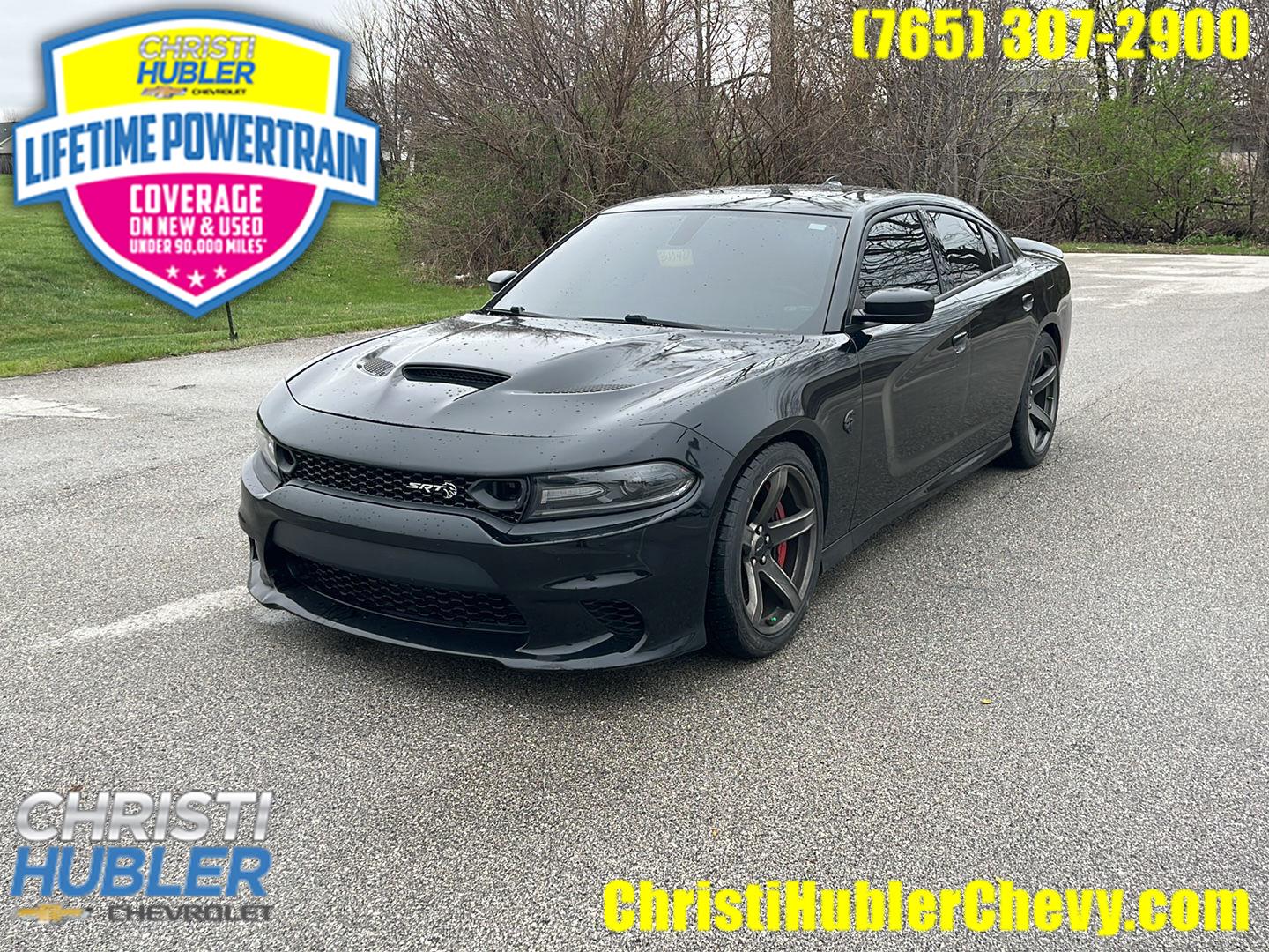 Pitch Black Clearcoat 2018 Dodge Charger SRT Hellcat RWD Sedan Rear-Wheel Drive 8-Speed Automatic
