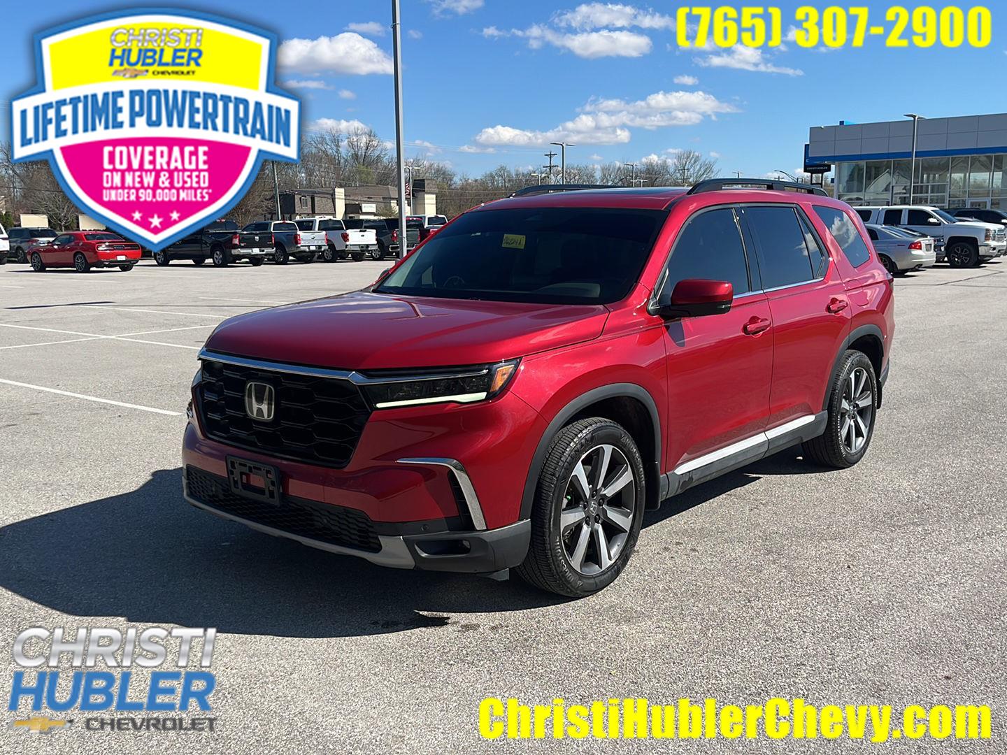 Radiant Red Metallic II 2023 Honda Pilot Touring AWD SUV / Crossover All-Wheel Drive Automatic