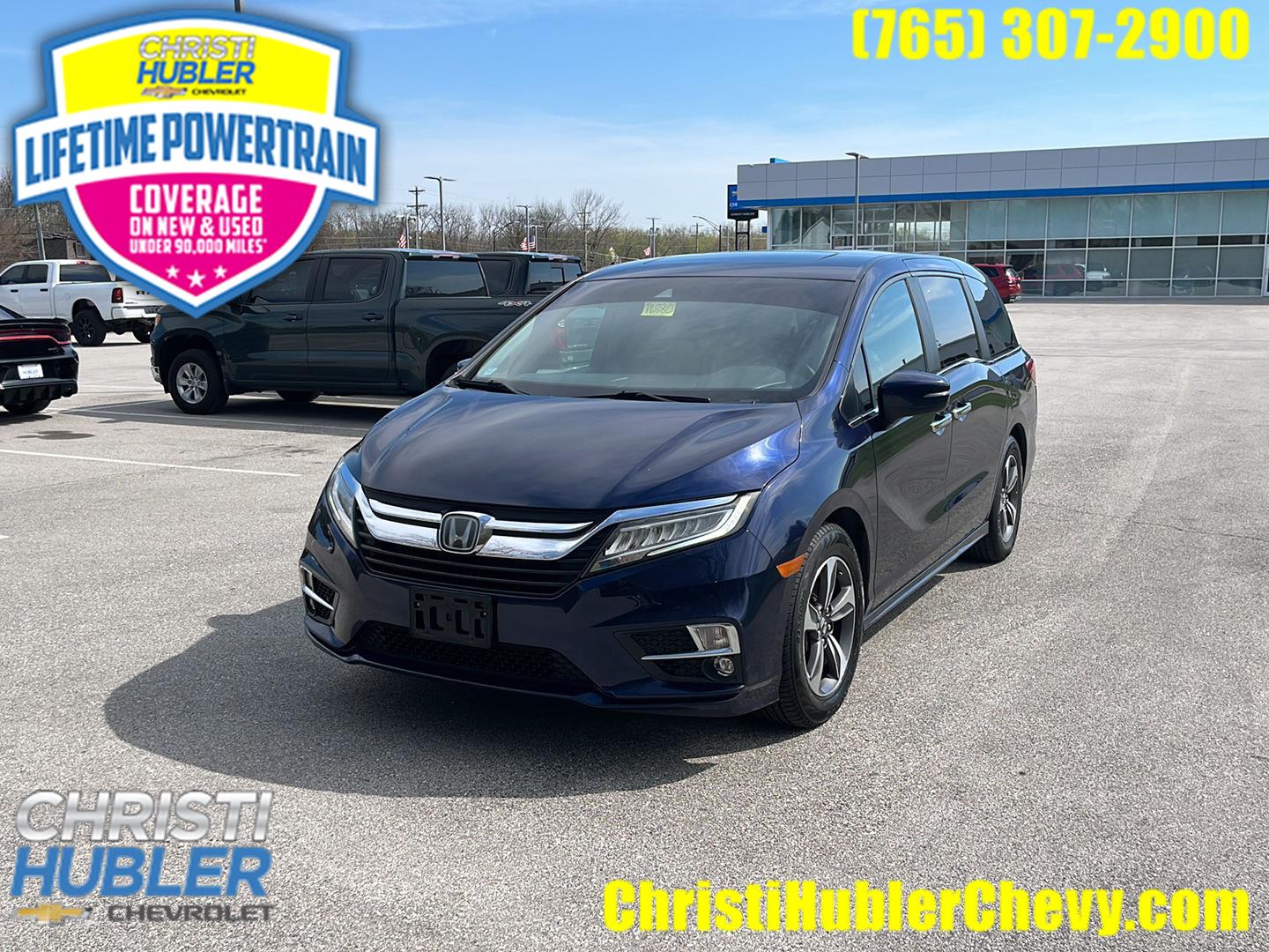 Black (Obsidian Blue Pearl) 2019 Honda Odyssey Touring FWD Minivan Front-Wheel Drive Automatic