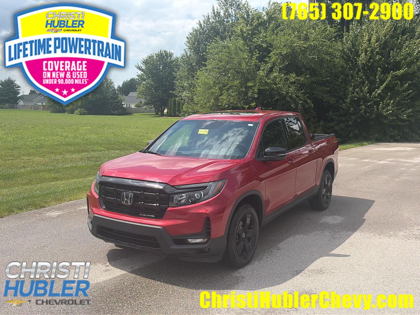 Radiant Red Metallic II 2025 Honda Ridgeline Pickup Truck All-Wheel Drive 9-Speed Automatic