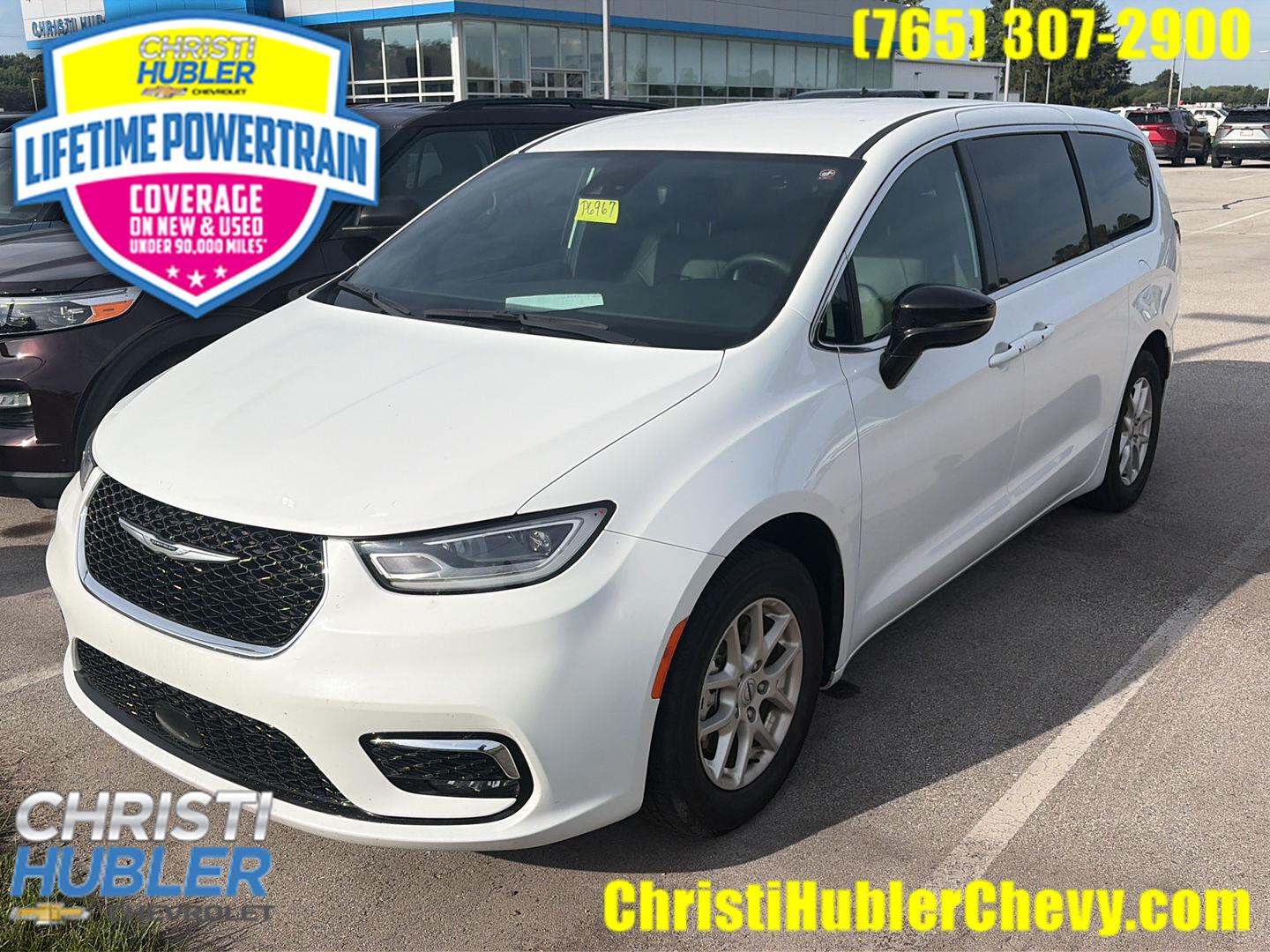 Bright White Clearcoat 2025 Chrysler Pacifica Minivan Front-Wheel Drive 9-Speed Automatic