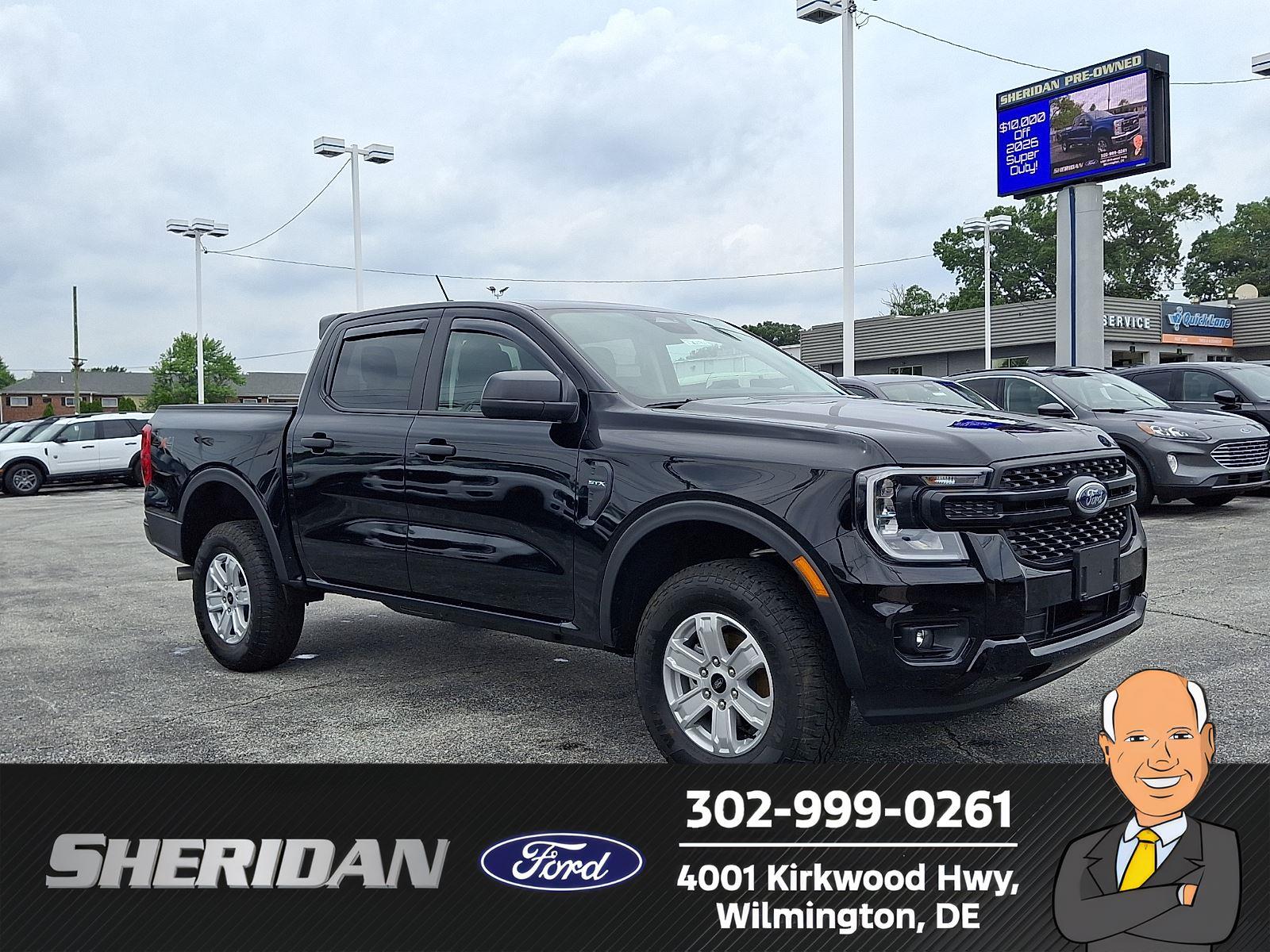 Shadow Black 2025 Ford Ranger Pickup Truck Four-Wheel Drive Automatic