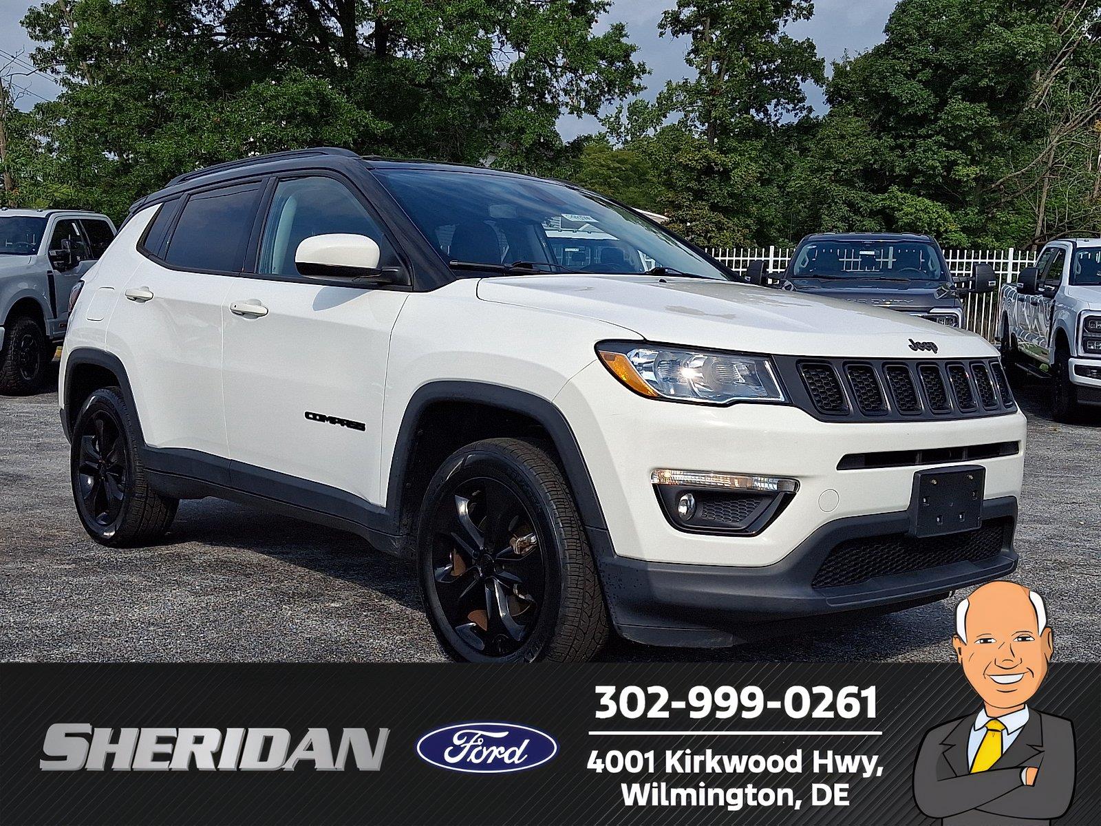 White Clearcoat 2019 Jeep Compass SUV / Crossover Four-Wheel Drive 9-Speed Automatic