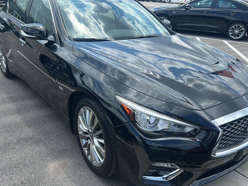 Midnight Black 2018 INFINITI Q50 Sedan All-Wheel Drive Automatic