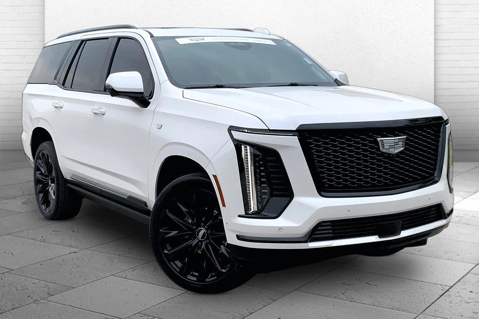Crystal White Tricoat 2025 Cadillac Escalade SUV / Crossover Four-Wheel Drive Automatic