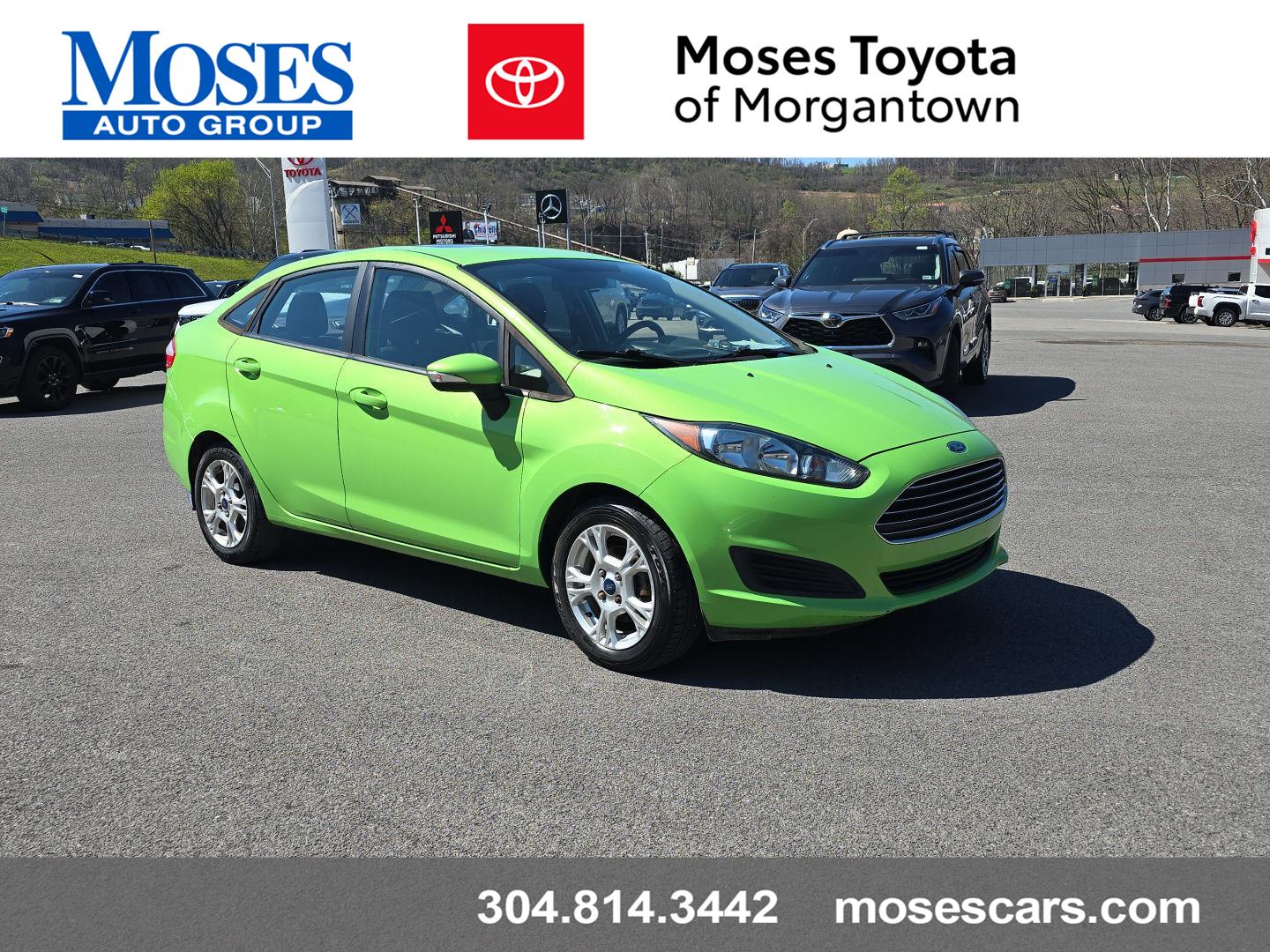 Green Envy Metallic Tri-coat 2014 Ford Fiesta SE Sedan Front-Wheel Drive 6-Speed Automatic