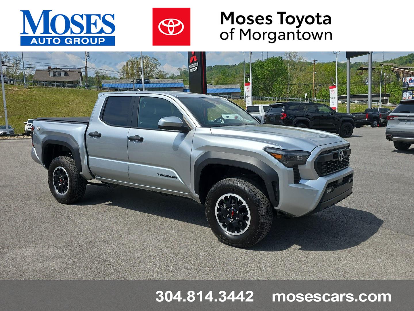 Celestial Silver Metallic 2025 Toyota Tacoma TRD Off-Road Double Cab 4WD Pickup Truck Four-Wheel Drive 8-Speed Automatic