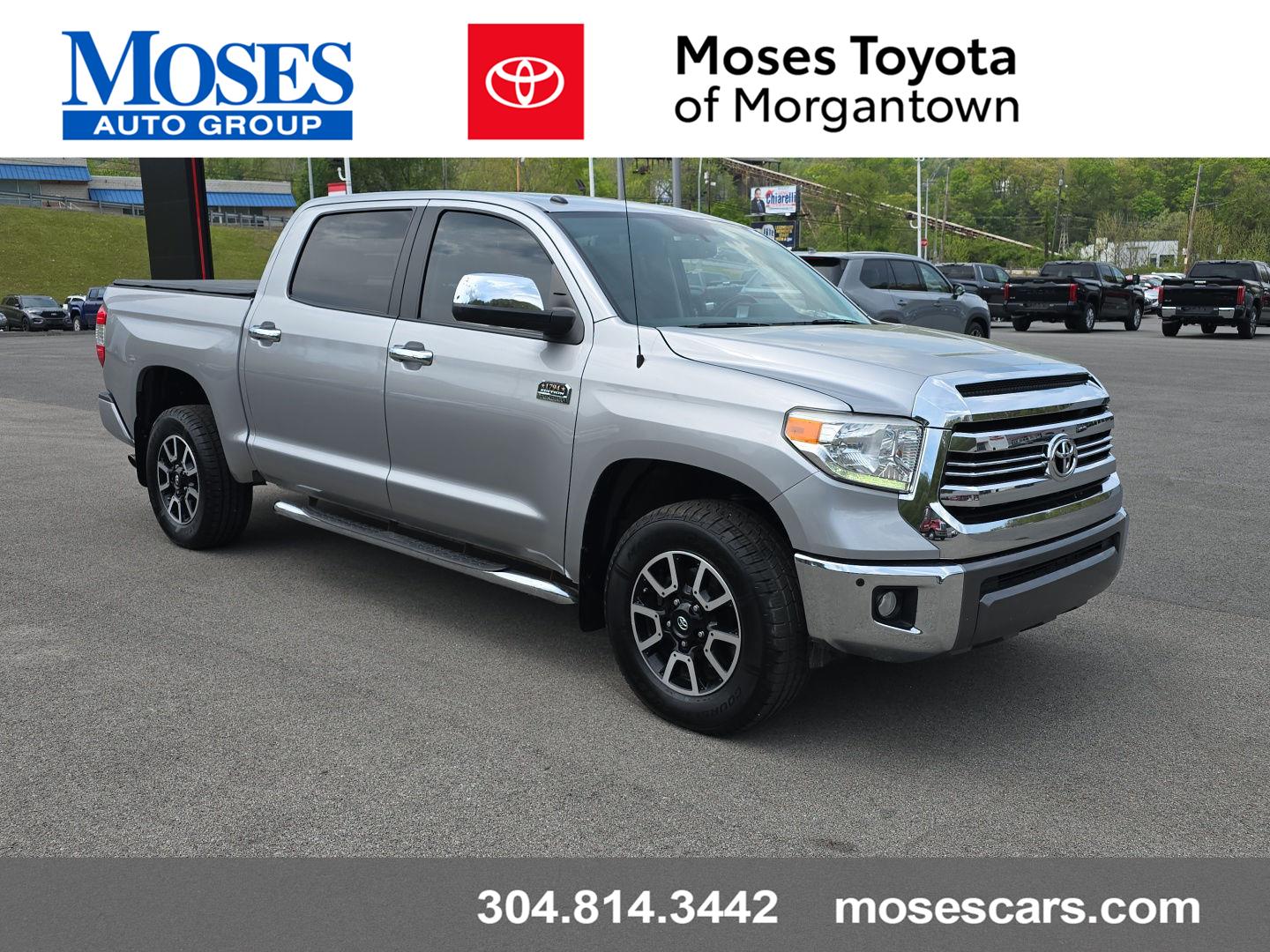 Silver Sky Metallic 2016 Toyota Tundra 1794 CrewMax 5.7L 4WD Pickup Truck Four-Wheel Drive Automatic