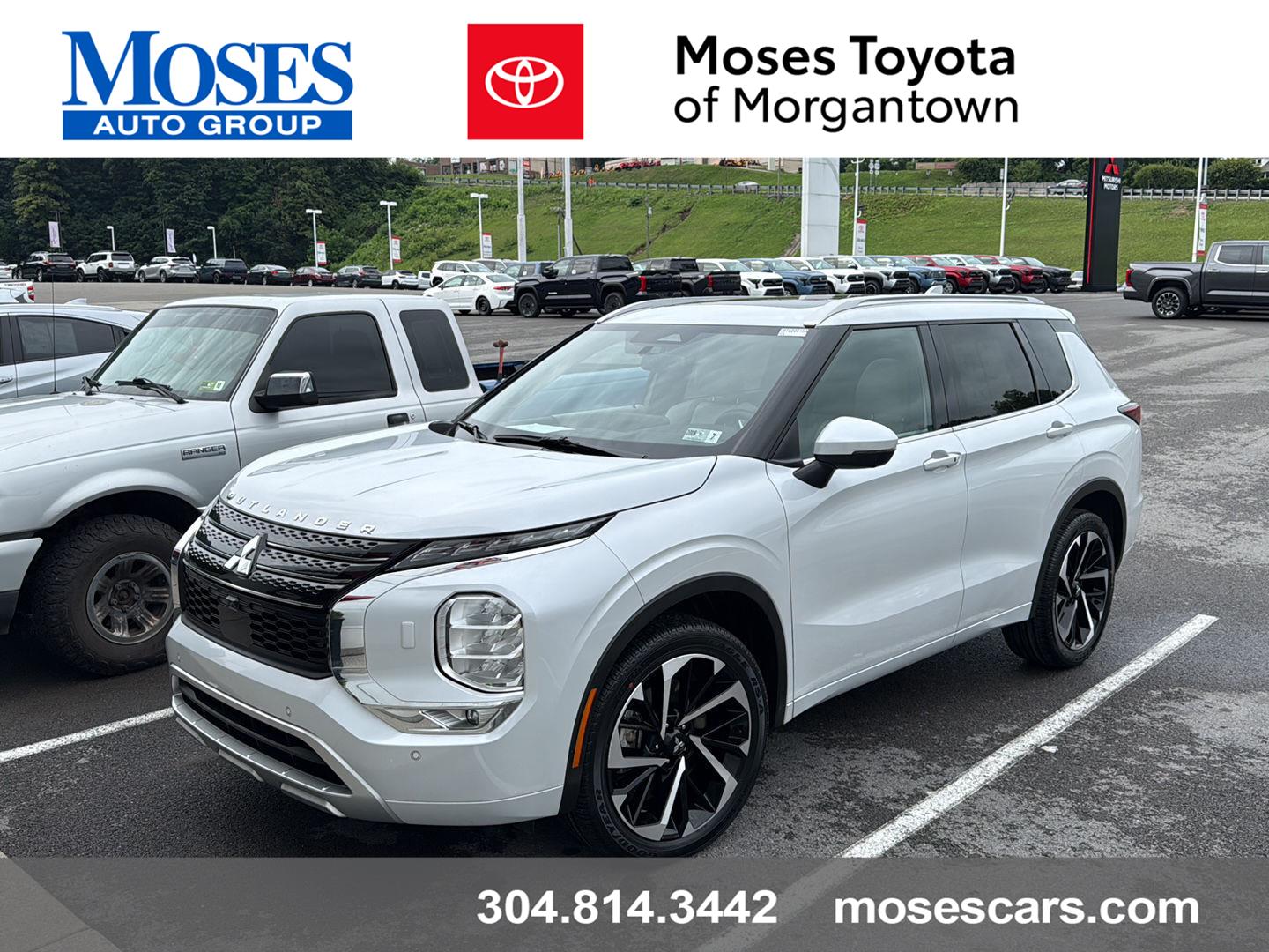 White Diamond 2024 Mitsubishi Outlander SUV / Crossover All-Wheel Drive Continuously Variable Transmission