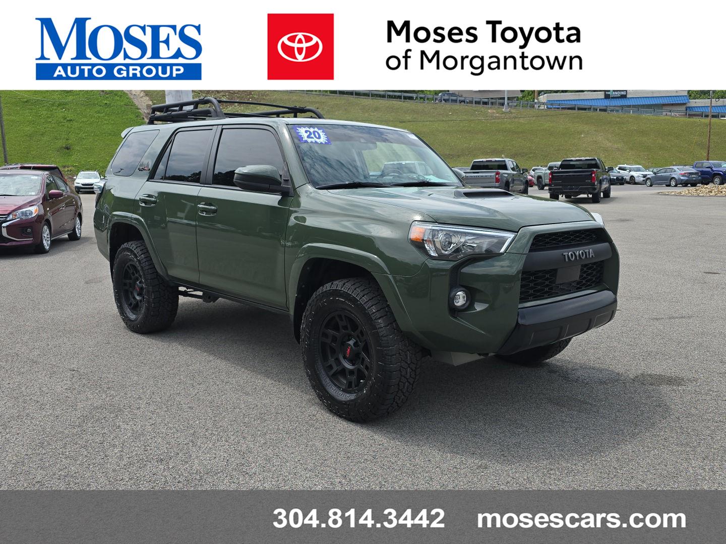 Army Green 2020 Toyota 4Runner SUV / Crossover Four-Wheel Drive 5-Speed Automatic