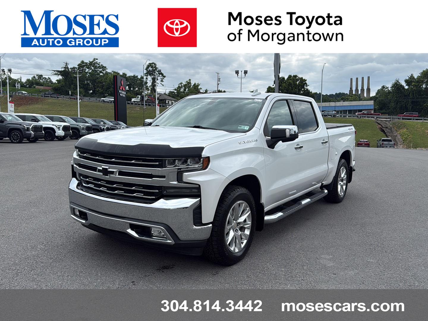 White (Iridescent Pearl Tricoat) 2019 Chevrolet Silverado 1500 Pickup Truck Four-Wheel Drive 8-Speed Automatic