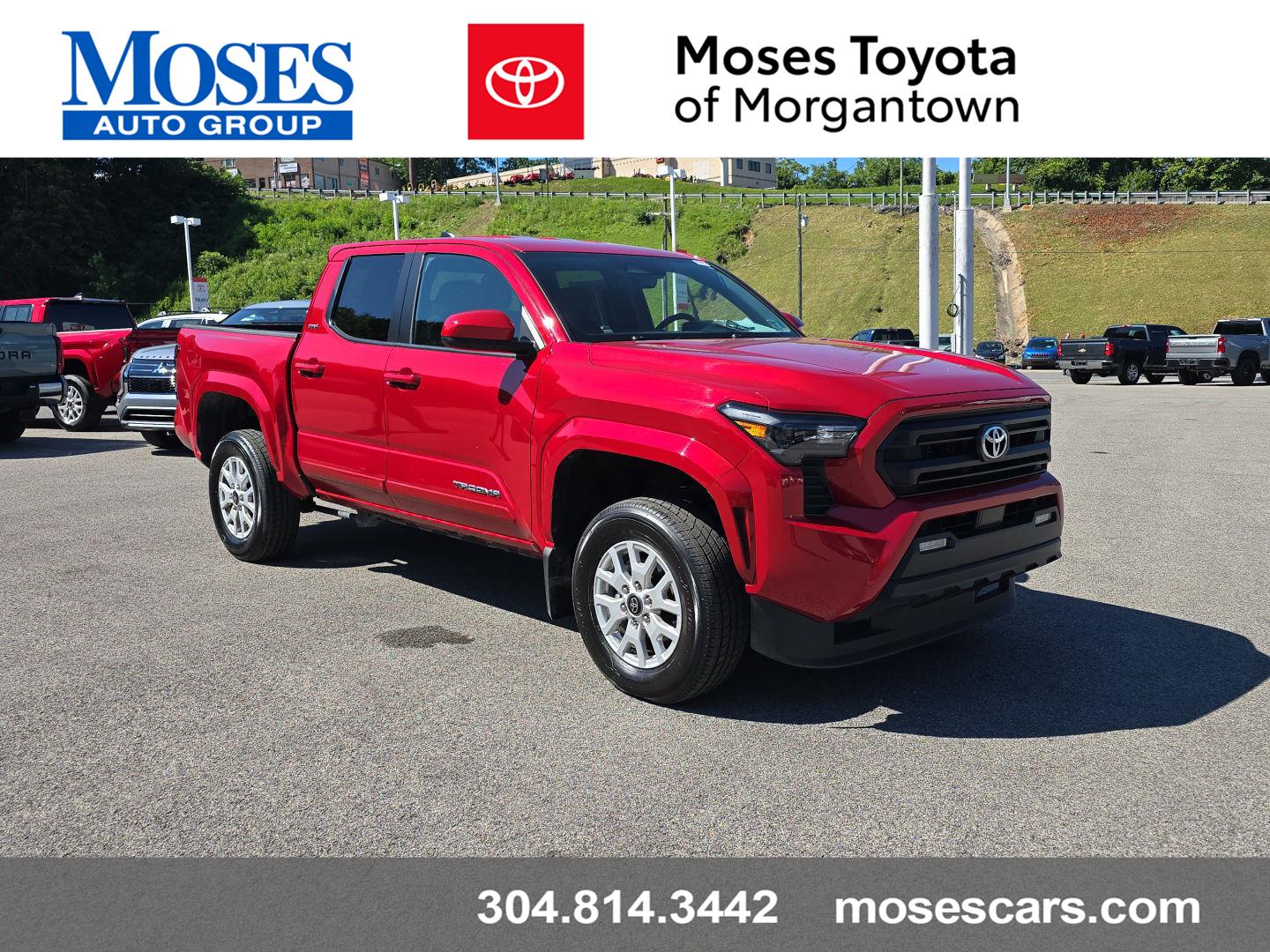 Supersonic Red 2025 Toyota Tacoma Pickup Truck Four-Wheel Drive Automatic