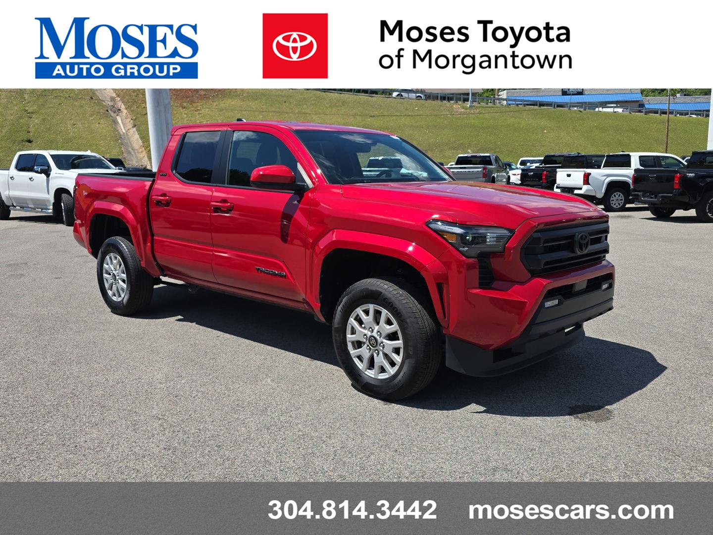 Supersonic Red 2025 Toyota Tacoma Pickup Truck Four-Wheel Drive Automatic