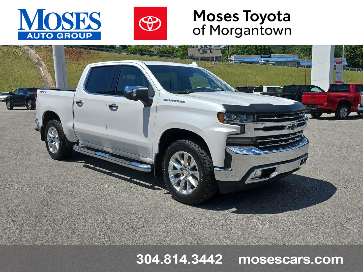 White (Iridescent Pearl Tricoat) 2019 Chevrolet Silverado 1500 Pickup Truck Four-Wheel Drive 8-Speed Automatic