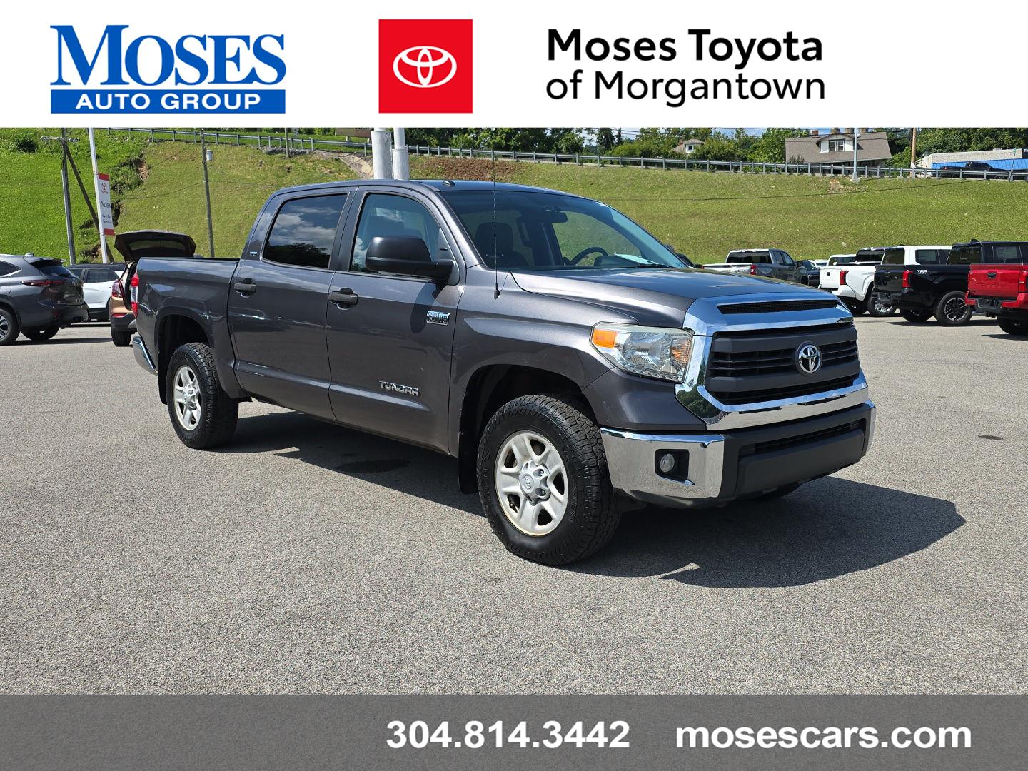Magnetic Gray Metallic 2014 Toyota Tundra Pickup Truck Four-Wheel Drive 6-Speed Automatic