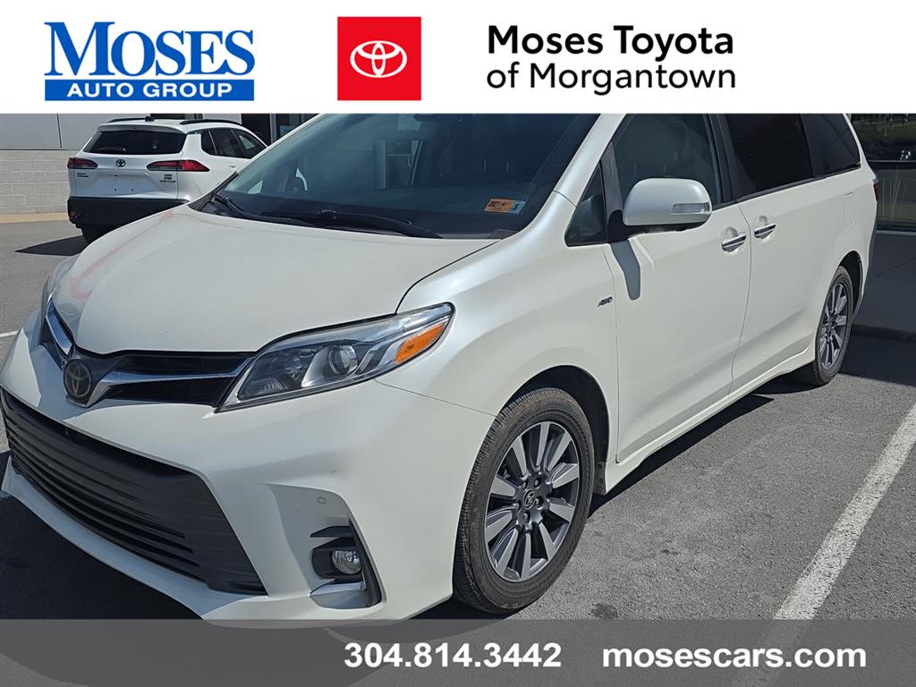 White (Blizzard Pearl) 2020 Toyota Sienna Minivan All-Wheel Drive Automatic