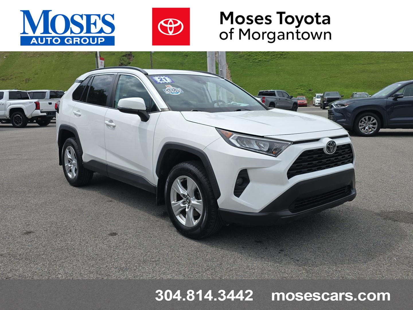 Super White 2021 Toyota RAV4 SUV / Crossover All-Wheel Drive 8-Speed Automatic