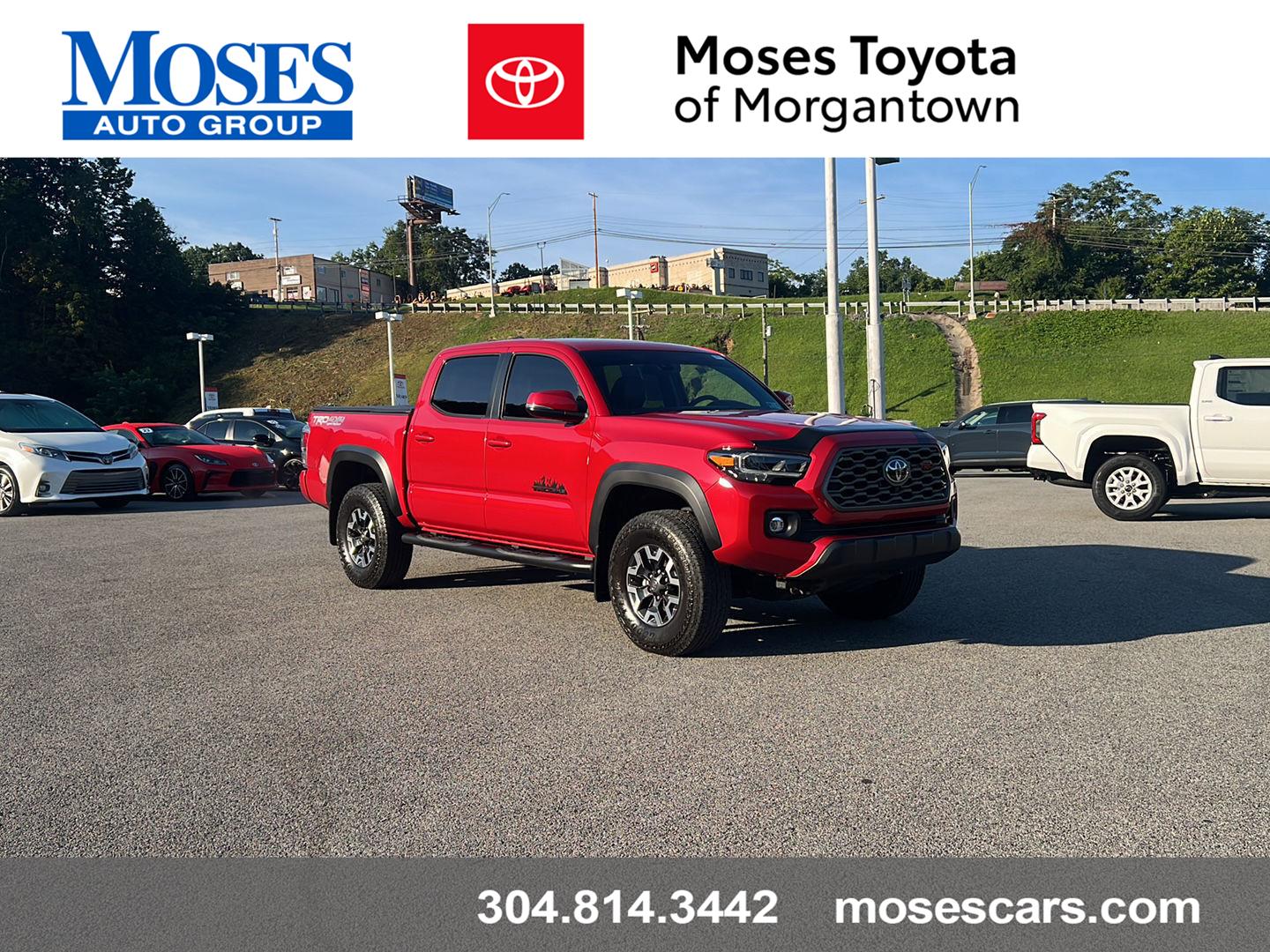 Barcelona Red Metallic 2023 Toyota Tacoma Pickup Truck Four-Wheel Drive 6-Speed Automatic