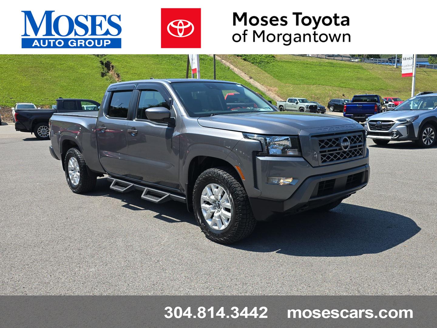 Gray (Gun Metallic) 2022 Nissan Frontier Pickup Truck Four-Wheel Drive Automatic