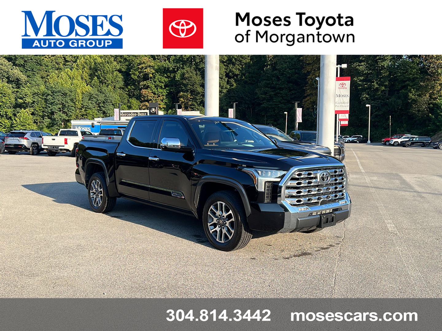 Midnight Black Metallic 2025 Toyota Tundra Pickup Truck Four-Wheel Drive Automatic