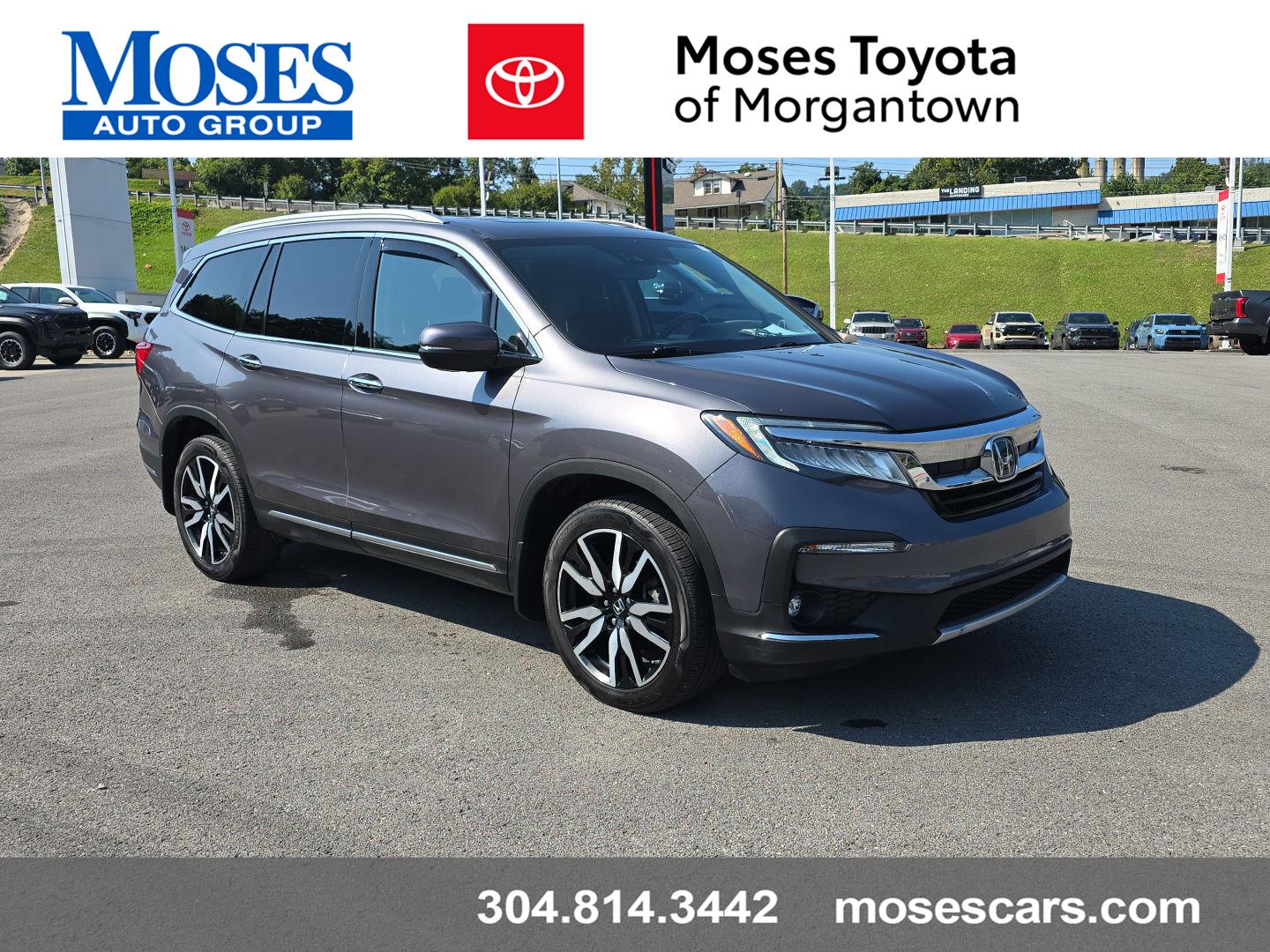 Gray (Modern Steel Metallic) 2021 Honda Pilot SUV / Crossover All-Wheel Drive 9-Speed Automatic