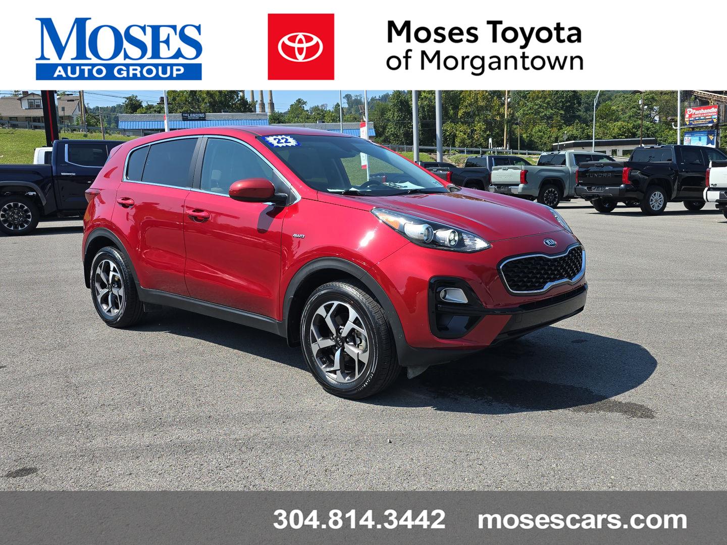 Hyper Red 2022 Kia Sportage SUV / Crossover All-Wheel Drive 6-Speed Automatic